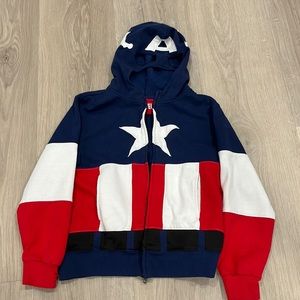 Captain America Sweater with Mask Hood